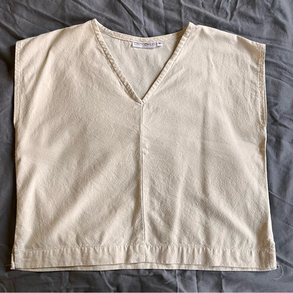 Only Child Clothing Raw Silk Cruz Top Size M